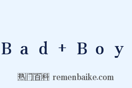 Bad+Boy是什么意思的图片